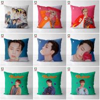 (All in stock, double-sided printing)    Kpop Cushion Kpop Pillow Case Plush Pillow Case 13 Square Poszewka Cushion Cover 30X30cm 40X40cm 45X45cm 50x50cm   (Free personalized design, please contact the seller if needed)