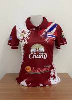 เสื้อบอลหญิง ทีมชาติไทย  สวยงามแบบใหม่