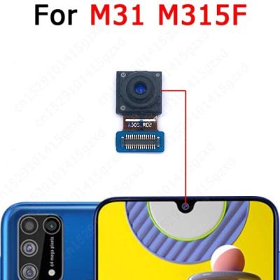 【♘COD Free Cas♘】 anlei3 กล้องหน้าหลังสำหรับ Samsung Galaxy M31 M315ขนาดเล็กด้านหลังเซลฟี่ด้านหลังส่วนหน้าโมดูลกล้องอะไหล่
