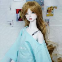 Cateleya 1/3 BJD 1/4ผมยาวสีดำตรงวิกผมตุ๊กตาไฟเบอร์อุณหภูมิสูงเครื่องประดับตุ๊กตา