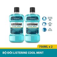 Combo 2 chai nước súc miệng LISTERINE - 750ml+750ml