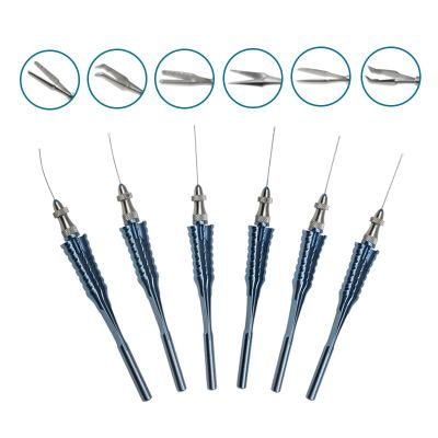 Retinal Capsulorhexis Forceps Titanium Handle Stainless Tip Intraocular Tweezers Removable Head Ophthalmic Instrument 23G/25G
