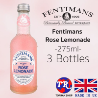 Fentimans Rose Lemonade เฟนติแมนส์ โรสเลมอนเนด 275มล แพ็ก 3 ขวด