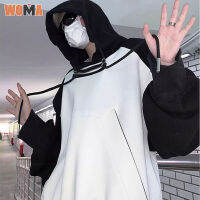 WOMA เสื้อกันหนาวสำหรับทั้งหญิงและชายอเมริกันไหล่กว้าง Hoodie แจ็คเก็ต