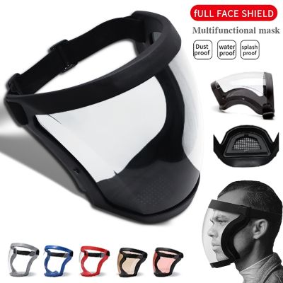 【CC】 Anti-fog Transparent Face Shield Splash-proof  WindProof Safety Glasses Protection with Filters