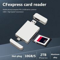 Card Reader USB3.1 Gen 2 10Gbps Cfexpress Type B Magnetic Reader Aluminum Alloy Typec Memory Card Adapter Flash Cardreader