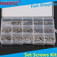 ▽◈ 304 316 Stainless Steel Internal Hex Socket Drive Cone Dog Flat Cup Point Set Screw Assortment Kit Allen Head Grub Bolt