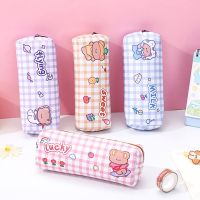 【CC】❅☃  Cartoon Little Canvas Large Capacity Desktop Stationery Organizing Storage