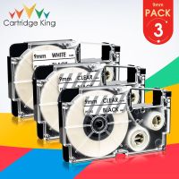 3PCS Mixed Set 3/8" 9mm XR-9X XR-9WE Black on White Clear Label Tape Replace for Casio KL-60 KL-120 KL-7400 KL-8100 Typewriter