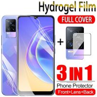 3in1 Front Back Hydrogel Film For Vivo V21e V 21e v21e Camera Lens Soft Protecion Film vivo v21e v21 5g v21 4g Screen Protector