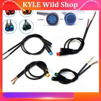 KYLE Wild Shop 1pair Female Male Plug 2 3 4 5 6 Pin Electric Joint Plug Waterproof for Ebike Display M8 Cable Optional Connector Q1