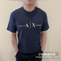 เสื้อยืดแขนสั้นพิมพ์ลายสำหรับทั้งหญิงและชายผ้าฝ้ายบริสุทธิ์ Armani S New Hot Selling