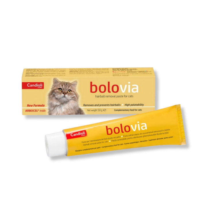 bolovia-เจลขับก้อนขนแมว-อาหารป้องกันการเกิด-hairball-วิตามินขับก้อนขนแมว-อาหารเสริมแมว