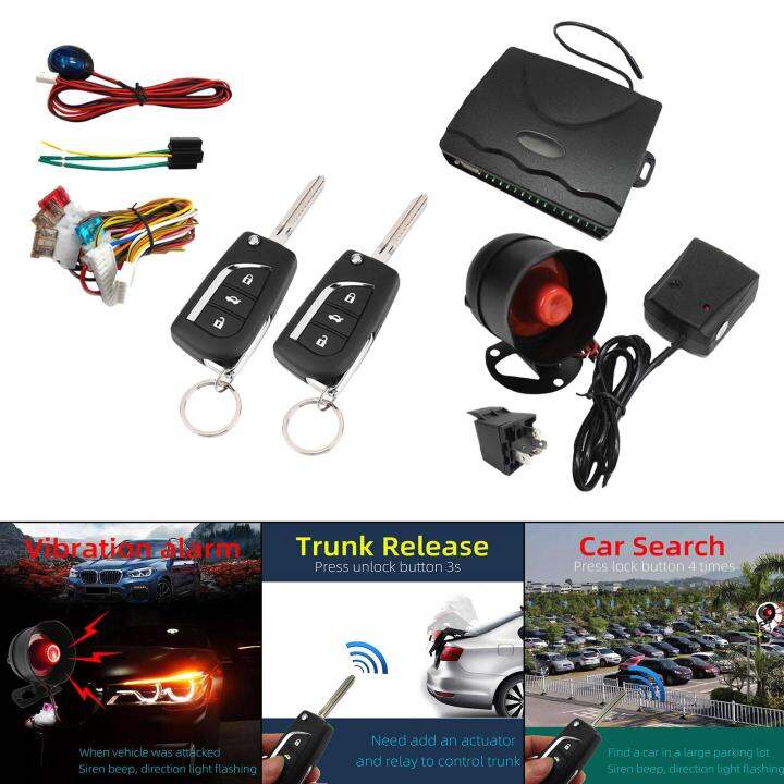 Remote Control Car Alarm Kit Car Keyless Entry Engine Start Alarm Security System Automatically