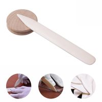 YOMDID Leather Deburring Tool Practical Line Pressing Edge Sealing Tools For Leather DIY Leathercraft Supplies Natural 1pc