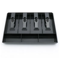 4 Grid With Clip Cash Register Tray Replacement Supermarket Money Coin Drawer Box Ho Shop ABS Storage Cashier