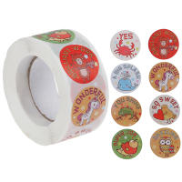 YUANYUAN?500pcs/roll Reward Cute Stickers for Students Teachers Encouragement Sticker