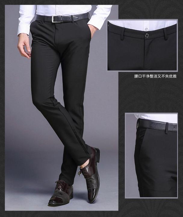 junpinmingbo-กางเกงขายาวบางระบายอากาศได้ดี-บางกางเกงกางเกงสำหรับชุดสูทสำหรับใส่ทำงานในสำนักงานในนักธุรกิจผู้ชายฤดูร้อน
