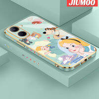 JIUMOO เคสสำหรับ Realme C33 C55 N55 C33 2023ลายสโนว์ไวท์ใหม่เคสพื้นผิวขอบสี่เหลี่ยมเคสนิ่มซิลิกาเจลกันกระแทกเคสมือถือฝาครอบป้องกันเลนส์กล้องถ่ายรูป