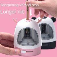 Cute Electric Pencil Sharpener For Student Children Office Single Hole Practical Pink Blue Stationery Suplies