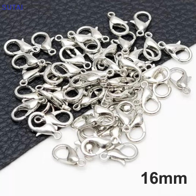 💖【Lowest price】SUTAI 50pcs ผลการค้นหาเครื่องประดับโลหะผสม lobster clasp hooks สำหรับสร้อยคอและสร้อยข้อมือ