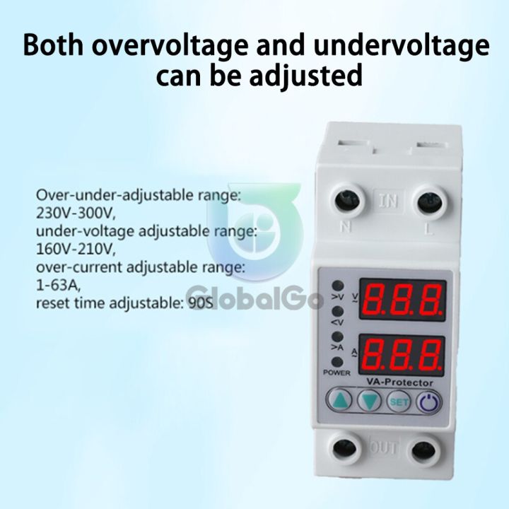 Dual Display Adjustable Over Voltage Current and Under Voltage ...