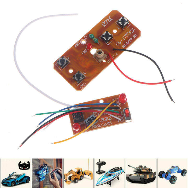 ruyifang-ระบบตัวรับสัญญาณ-pcb-สำหรับรถ-rc-4ch-รีโมทคอนโทรล27mhz