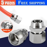 Copper alloy pneumatic connector OD 4mm 6mm 8mm 10mm 12mm BSPT Female thread hose adapter 1/8 1/4 3/8 1/2 Pv pipe