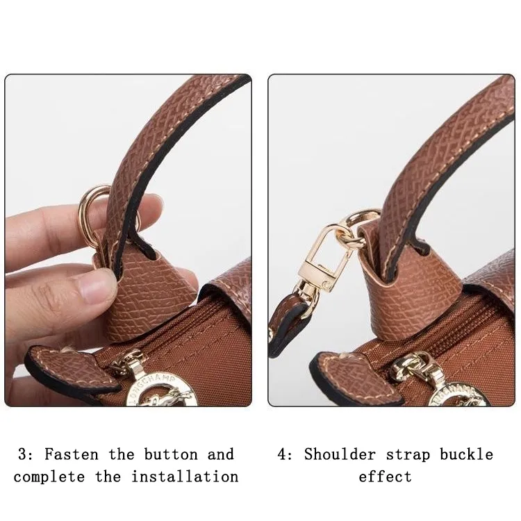 Conversion Parts and Strap for Longchamp Pouch with Handle. Convert From  Hand Carry To Crossbody Bag