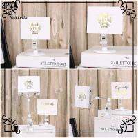 NAICKERTH 2PCS ฉลาก คลิปคู่ ปรับได้ โฟลเดอร์โฆษณา โปร่งใส ที่วางจอแสดงผล พลาสติก