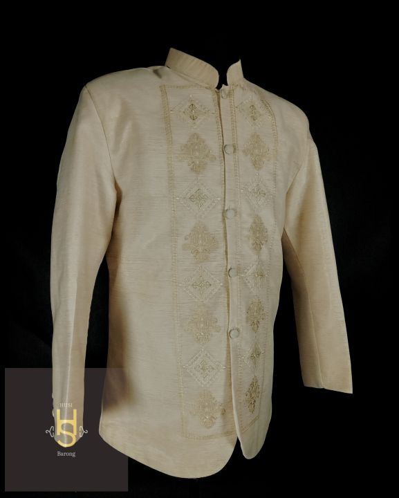 【Must Have】HUSI Coat Barong modern wedding formal attire (Fire Design ...