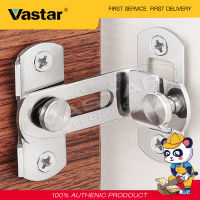 Vastar 1ชิ้นปุ่ม90องศาเครื่องมือรักษาความปลอดภัยขอเกี่ยวเหล็กกล้าไร้สนิมฮาร์ดแวร์ตู้กะเลื่อนกดดึงหน้าประตูล็อค