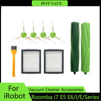 Hepa กรองแปรงด้านข้างแปรงม้วนสำหรับ IRobot Roomba I7 E5 E6 I Series หุ่นยนต์เครื่องดูดฝุ่นเปลี่ยนอุปกรณ์อะไหล่