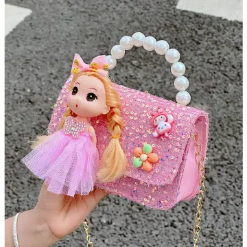 Girl Unicorn Plush Handbag Tie Dye Shoulder Bags Embroidered Child Cartoon  Cute Travel Kids Storage Bag