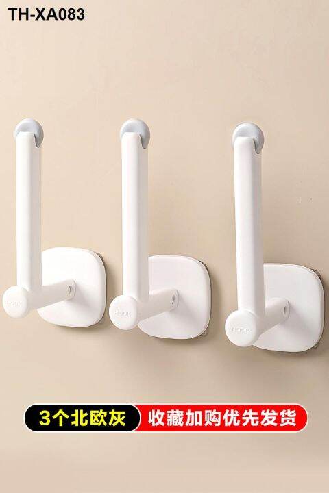 hook-punch-strong-glue-stick-wall-hanging-free-door-hanger-bathroom-non-mark-sticky-pin-bearing