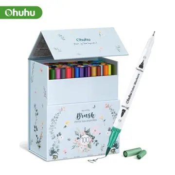 ohuhu 120 colors markers brush tip