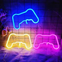 LED Neon Sign Light Gamepad Neon Light USB Powered Table Lamp for Game Room Decor Xmas Party Holiday Wedding Home Decor Gift