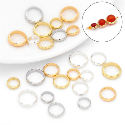 5ชิ้น/ถุงทองเหลืองทองแดงลูกปัดแหวนเชื่อมต่อผลการวิจัยสำหรับสร้อยคอสร้อยข้อมือต่างหูพบเครื่องประดับ DIY ทำ