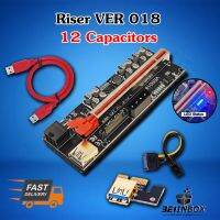 SYN014aw3i Riser VER018 Plus 12 Capacitors Riser Card VER009 VER010 VER018 ⭐️ของใหม่ มือ 1⭐️ จากไทย อุปกรณ์คอมพิวเตอร์