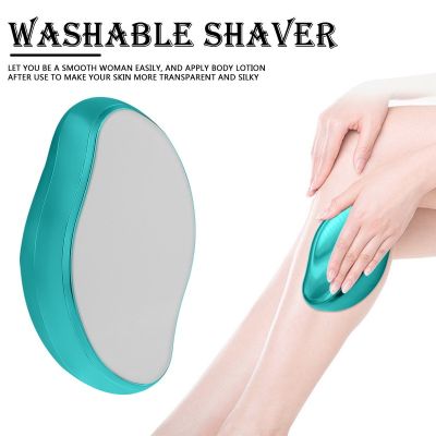 【cw】 Hair Eraser Remover Painless Safe Epilator Reusable Glass Shaver Removal Men