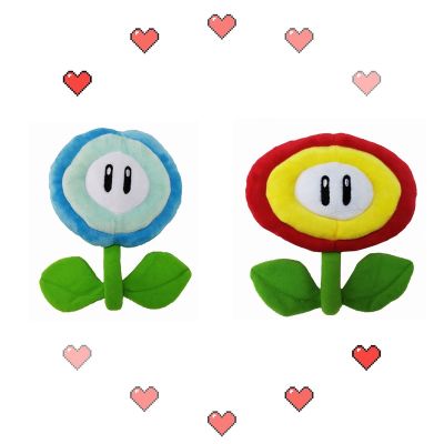 Super Brothers Fire Mario Flower Stuffed Toy Sunflower Plush Cushion Doll Gift