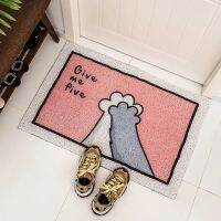 Cute Entrance Doormats Wire Loop Non-slip Floor Mats for Bedroom Bathroom Hallway Door Mats Wear-resistant PVC Outdoor Rugs Car