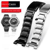 หัวเข็มขัด Casio เหล็กสำหรับ GST-B500BD/GST-B500 AD สแตนเลสสตีลสายรัดแบบพับได้โลหะสำหรับห่วงโซ่นาฬิกาสำหรับผู้ชาย