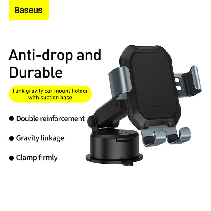 baseus-แท่นวางมือถือ-ที่วางศัพท์มือถือในรถยนต์-ที่จับมือถือหน้ารถ-ที่วางศัพท์ในรถ-ติดกระจกรถยนต์-สำหรับขนาด4-7-6-5-นิ้ว-หมุนได้360องศา826