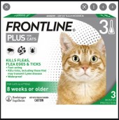 Thuốc nhỏ gáy trị Ve- Rận- Bọ chét cho Mèo MERIAL Frontline Plus ( Pháp).