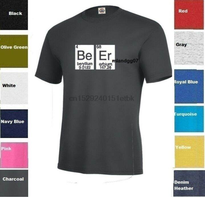 Beer Love T Shirt Periodic Table Of Elements Shirt Geek Nerd Cool