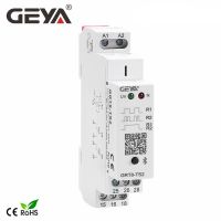 Gratis Ongkir GEYA GRT8-TS บลูทูธควบคุมเวลารีเลย์ DC24V-240V สวิตช์กระตุ้นไร้สายปุ่มเปิดปิด16A แอปควบคุมมือถือ