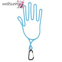 Wellsunny ชั้นถุงมือกอล์ฟอุปกรณ์สำหรับนักกอล์ฟชั้นวางที่แขวนถุงมือถุงมือกอล์ฟพลาสติกพร้อมพวงกุญแจแบบห่วง