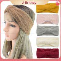 J-BRITNEY ผู้หญิงหญิงสาวบิดตัวยืดผมกว้าง Turbans ที่คาดผมแบบไขว้ผ้าปิดหน้า