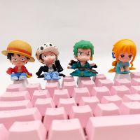 （Miss qis keycap）พวงกุญแจหนึ่งชิ้นแบบมีแกนสีตัดกัน,ปุ่ม ESC คีย์บอร์ดแบบกลไกการ์ตูนนามิ Luffy Zoro Diy พวงกุญแจอะนิเมะที่สร้างสรรค์